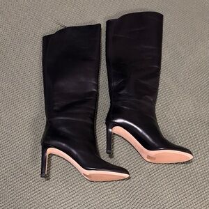 Jimmy Choo Black Leather Heeled Boots